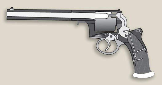 Diagram of an Adams Revolver
