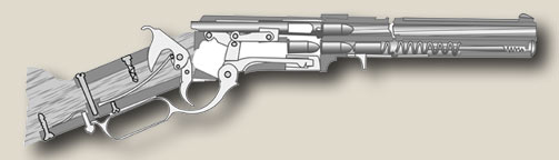 Diagram of the loaded Henry Rifle