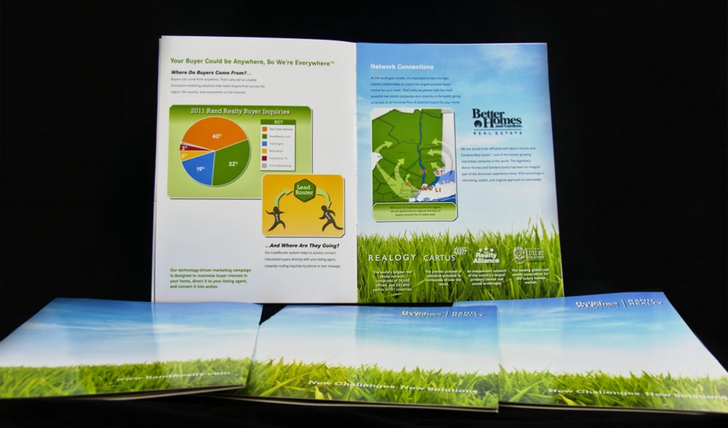 photo of interior pages of listing presentation brochure