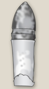 Colt's Revolving Rifle Cartridge Diagram