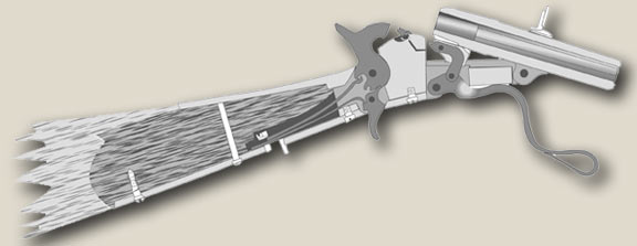 Diagram of a Maynard Carbine being Loaded