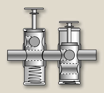 Cutaway Diagram of a Berliner Pumpen Valve