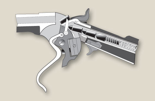 Diagram of Spencer Breech while reloading